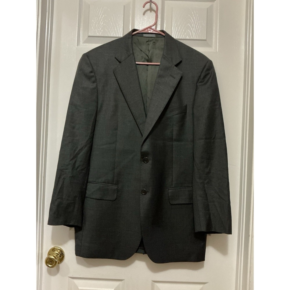 Cremieux Men Gray Italian Wool Jacket Sport Coat 40 Lora Piana Super 160's